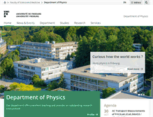 Tablet Screenshot of physics.unifr.ch